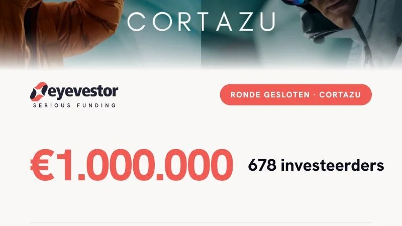 Cortazu | شركة B Corp™ المعتمدة تحصّل على 1.000.000 يورو من 678 مستثمرًا.