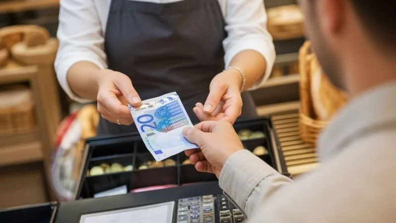 A €50 note does not require an account.